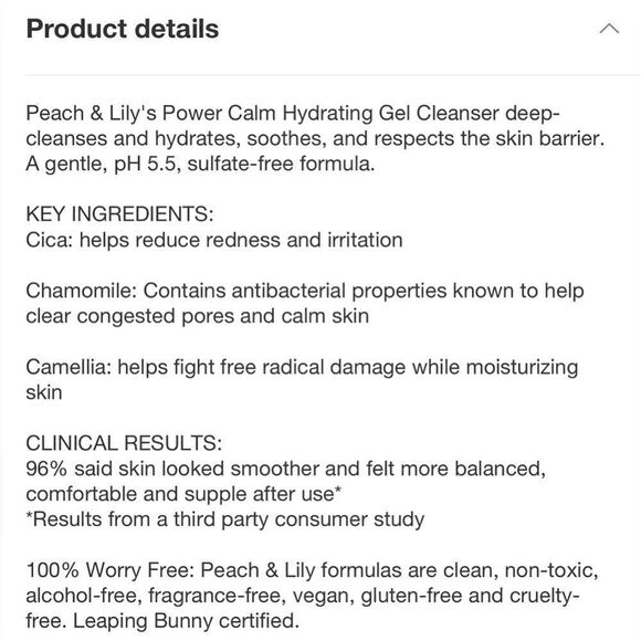 Peach and Lilly hydrating gel cleanser - Picture 9 of 11